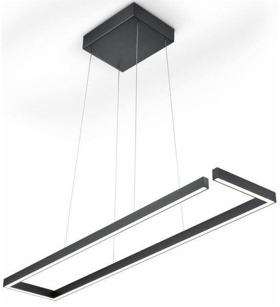 Knapstein Marisa 100 LED Pendelleuchte Ober-/Unterlicht Gestensteuerung dimmbar Lift Schwarz
