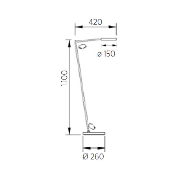 Knapstein Germany Tessa-S LED Reading Lamp Gesture Control Colour Selection