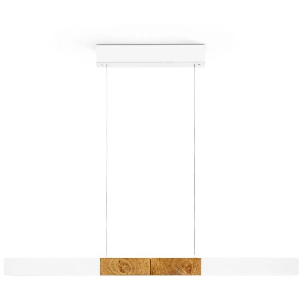 Herzblut beam light Lana del bianco 100cm 316620WUD top and bottom light, dimmable with roller cable white