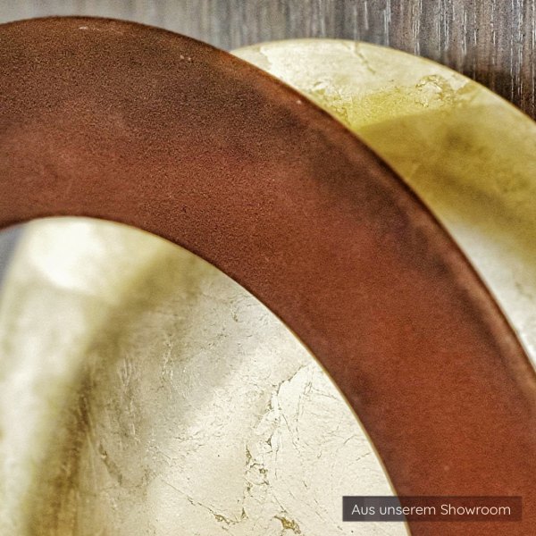 Ausstellungsstück - Icone Vera 26 Wandleuchte Blattkupfer & Schwarz Ø 26cm verstellbar