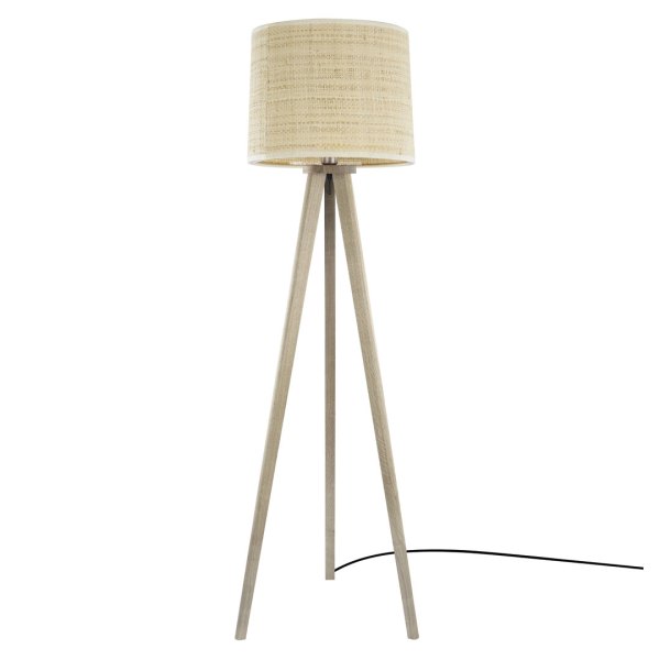 Herzblut Elli floor lamp - solid wood, White knotty oak, oiled 160 cm 14858