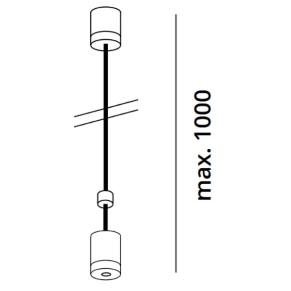 Top Light Mini Track (3) Cord suspension