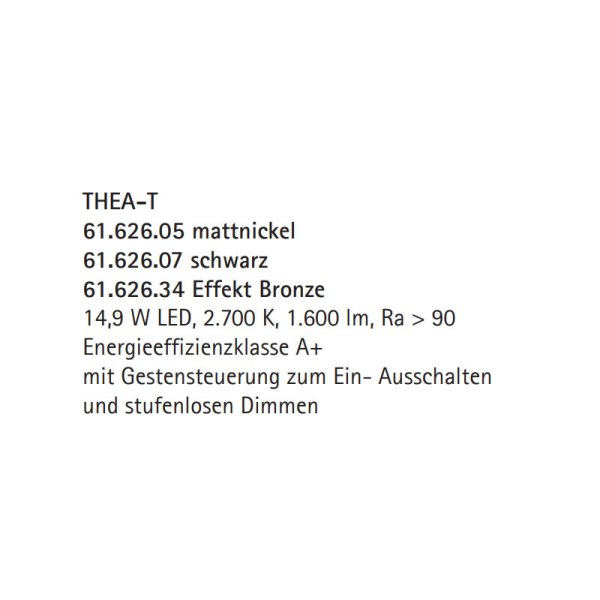 Ausstellungsstück - Knapstein Thea-T LED Tischleuchte Gestensteuerung dimmbar Effekt Bronze
