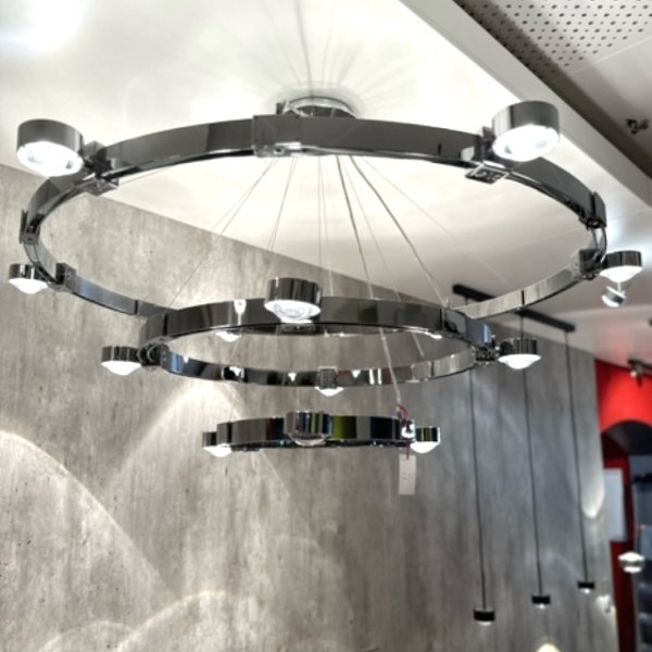 Ausstellungsstück - Top Light  Puk Crown XL Pendelleuchte Chrome