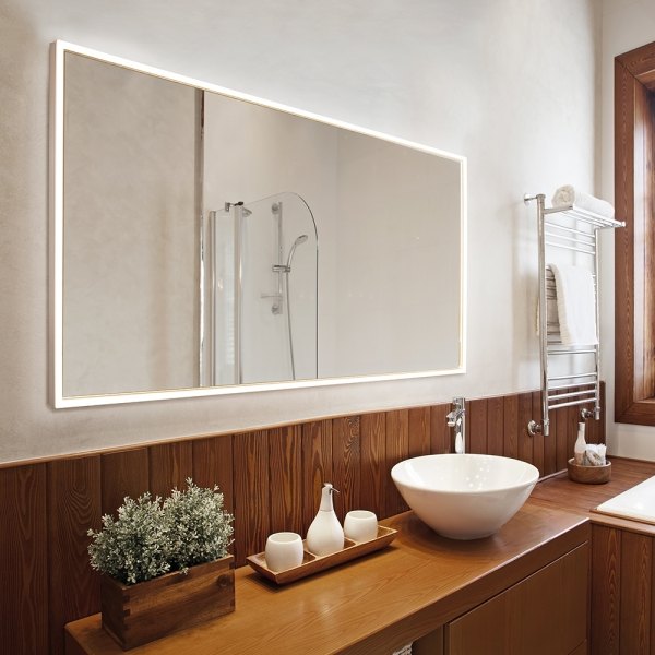 Top Light Kristallspiegel Mirror Light Led Black White Edition Touch/Gestensteuerung
