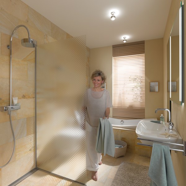 Top Light FineLine LED crystal mirror illuminated, satin finish Size Selection