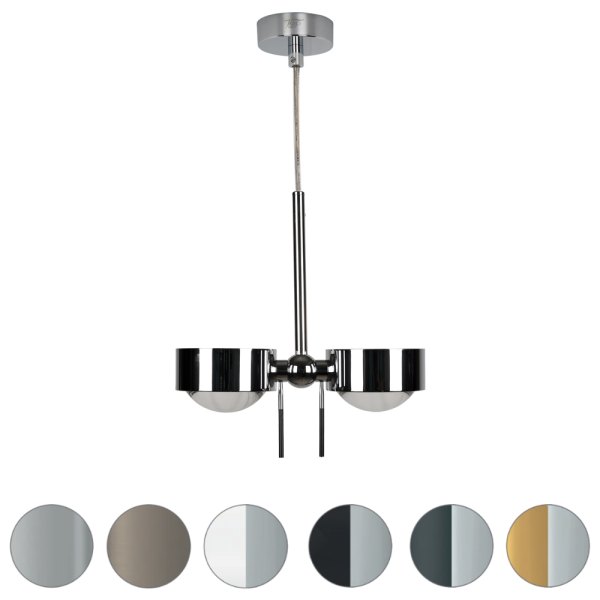 Top Light Puk Mini Long Double LED ø 80 pendant luminaire swivel / tilt, dimmable Configurator - Kopie