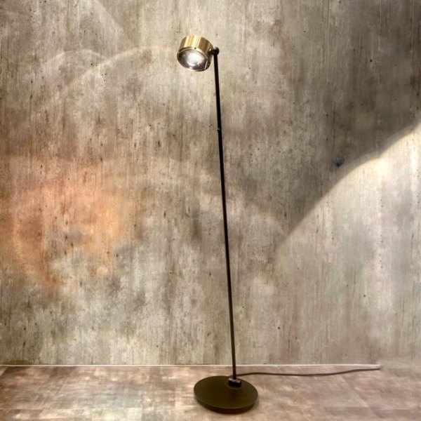 Top Light Puk! 120 Floor Avantgarde brushed brass / black matt Ø 120 mm LV LED floor lamp up- / downlight rotatable Configurator