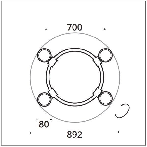 Top Light Puk mini Crown M G9 Ringlamp Configurator, dimmable