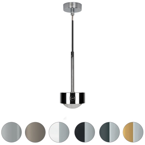 Top Light Puk Mini Long One ø 80 LED pendant downlight configurator, dimmable