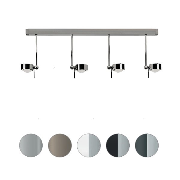 Top Light Puk Mini Choice Side IV ø 80 LED Deckenleuchte dreh- /schwenkbar Konfigurator, dimmbar