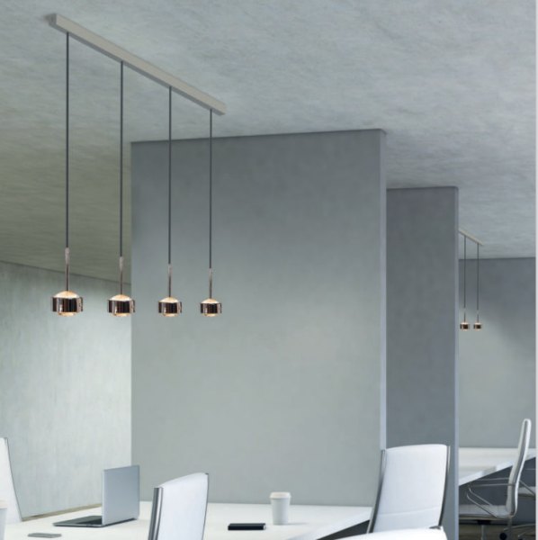 Top Light Puk Maxx Choice Long One IV ø 120 LED pendant bar downlight configurator, dimmable