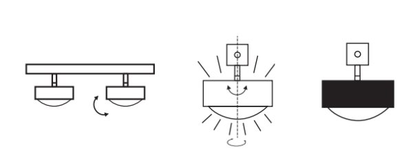 Top Light Puk Maxx Choice Turn III Ø 120 mm G9 Ceiling light swivel and tilt dimmable - configurator