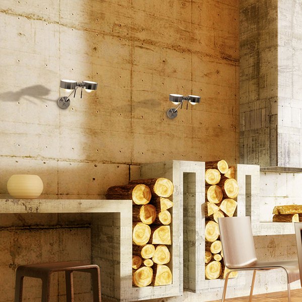 Top Light Puk Maxx Wing Twin G9 ø 120 Wandleuchte drehbar / schwenkbar, dimmbar Konfigurator