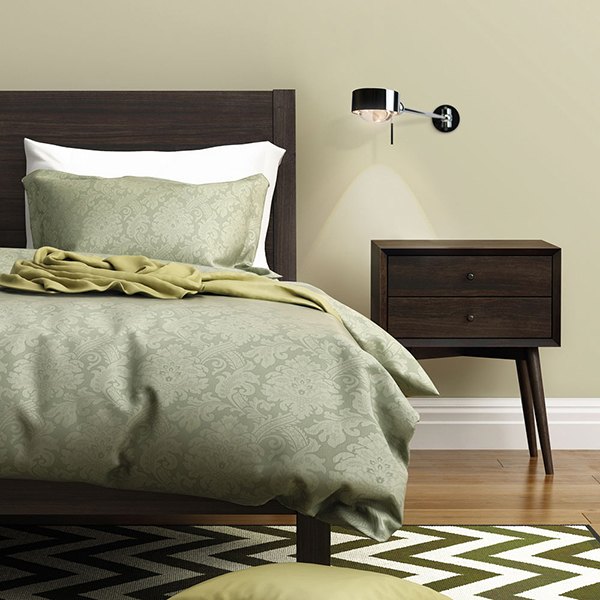 Top Light Puk Mini Hotel nickel matt 30 cm G9 socket ø 80 Wall lamp