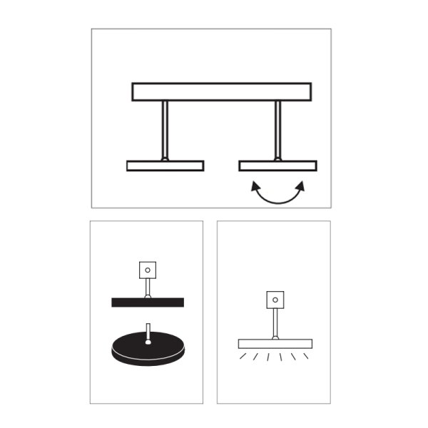 Top Light Sun Ceiling Choice ø 130 mm uplight Ceiling light swivels 25° Configurator
