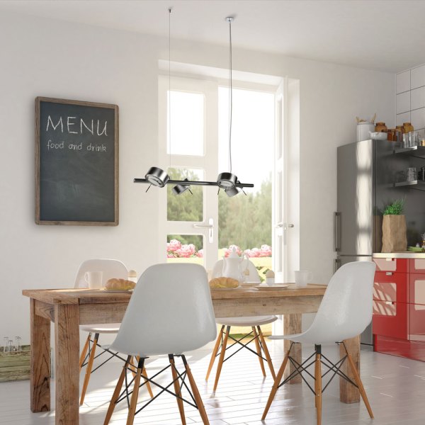 Top Light Puk Maxx Quartet ø 120 LED pendant light swivel configurator, dimmable