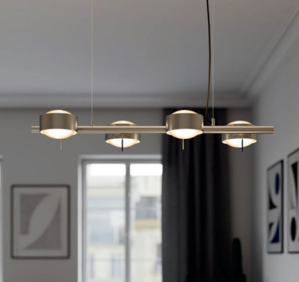 Top Light Puk Maxx Quartet ø 120 G9 pendant light swivel configurator, dimmable