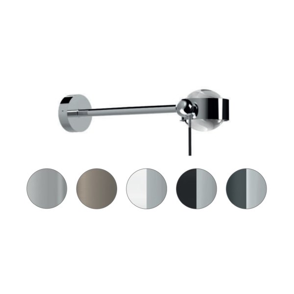Top Light Puk Mini Side Single Indoor Ø 80 mm Wall lamp rotatable configurator, dimmable