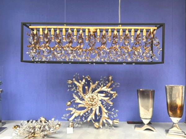 Arte Luce pendant light KA3333/10S gold leaf / black - craftsmanship at its best