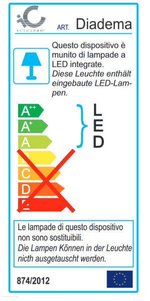 Icone Diadema LED Pendelleuchte Weiß/Aluminium Ø 70cm, dimmbar