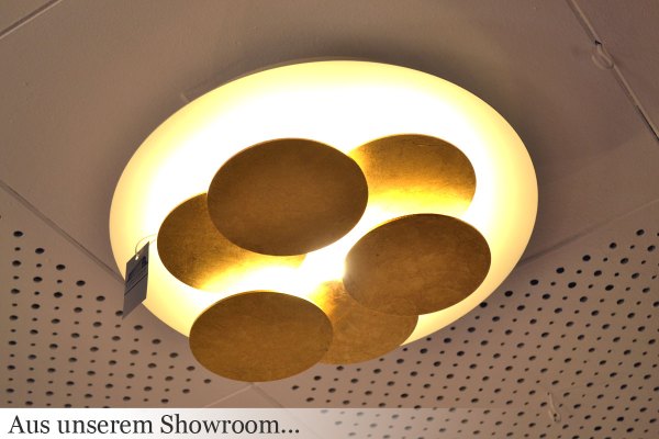 Braga Nuvola LED Ceiling Light Rust Colour / Gold Leaf 2092/PL45-M-23/14
