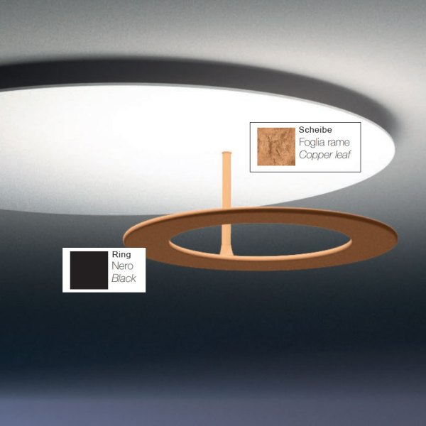 Icone Vera 66 wall and ceiling lamp copper black adjustable