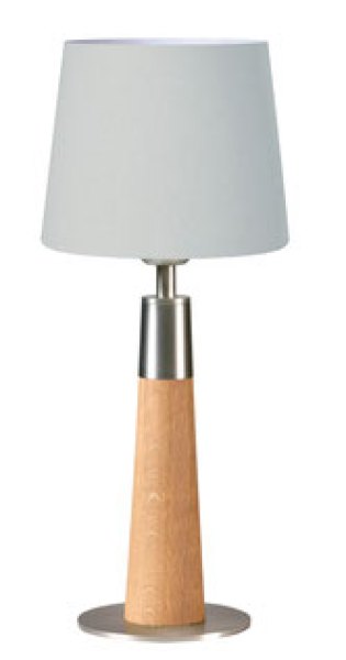 Herzblut Tischleuchte Conico Asteiche 44cm 30650.80 LS Silbergrau