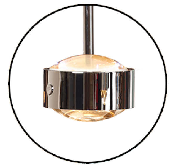 Top Light LED Puk Meg Maxx Drop, colour selection textile cable anthracite
