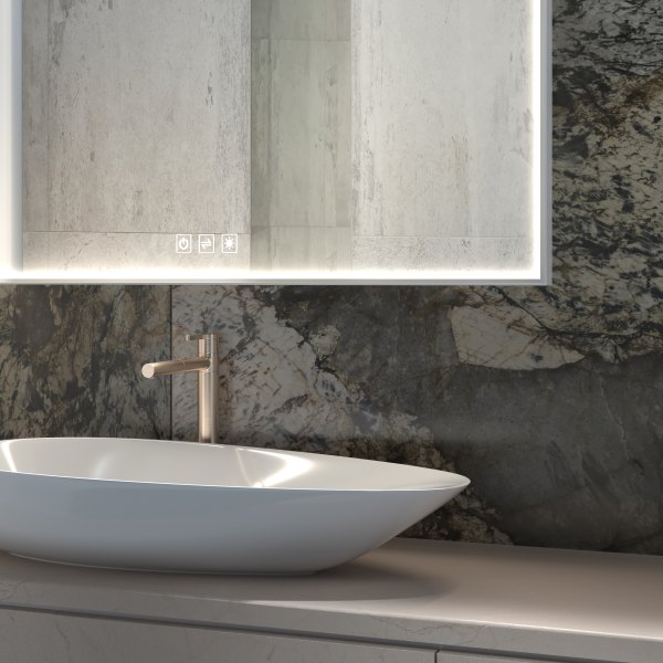 Top Light Lumen Light crystal mirror 140 x 70 cm