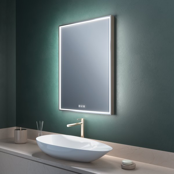 Top Light Lumen Light crystal mirror 80 x 60 cm