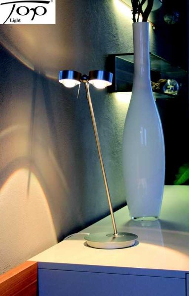 Top Light Puk Mini Table Twin Ø 80 mm LED Tischleuchte 60 cm up- / downlight Dimmbar Konfigurator
