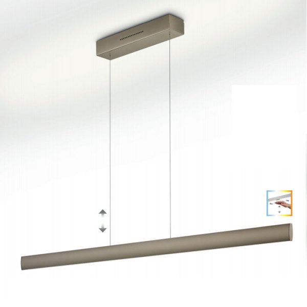 Knapstein LED Pendelleuchte Runa-152 152 cm Gestensteuerung Lift Farbauswahl