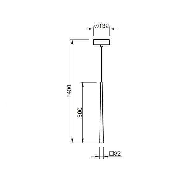LED hanging lamp "LUCID XL" 3504 1-flames Schmidt Lights
