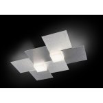 Grossmann Creo LED wall-/ceiling light 2-leaf dimmable champagne