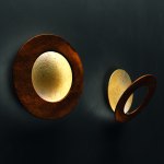 Icone Vera 31 wall lamp gold leaf grate Ø 31cm adjustable