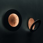 Ausstellungsstück - Icone Vera 26 Wandleuchte Blattkupfer & Schwarz Ø 26cm verstellbar