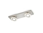 Knapstein Dara-2 matt nickel LED ceiling light / spot 91.331.05