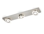 Knapstein Dara-3 matt nickel LED ceiling light / spot 91.330.05
