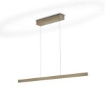 Knapstein Linda 92 - effekt bronze 51.498.34 LED Pendelleuchte - 92 cm Ober-/Unterlicht Gestensteuerung Lift dimmbar