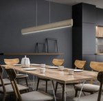 Knapstein Runa 92 51.489.05 LED pendant light -  92 cm top/bottom light gesture control lift dimmable - matt nickel