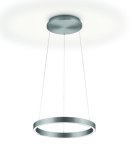 Knapstein Svea L40 mattnickel LED Ringleuchte Gestensteuerung dimmbar Lift