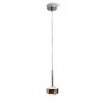 Top Light Puk Drop Solo Pendelleuchte G9/LED Retrofit chrommatt Textilkabel transparent
