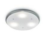 Knapstein Pia-R3 LED Deckenleuchte dimmbar Mattnickel
