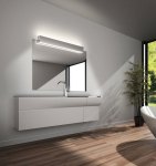 Helestra Vis LED wall and mirror lamp chrome 60 cm