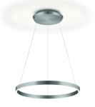 Knapstein Svea L60 LED Ringleuchte Gestensteuerung dimmbar Lift Mattnickel