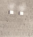 Exhibition piece - Icone Cubo LED wall/ceiling luminaire titanium / white, dimmable